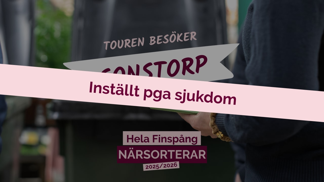 INSTÄLLD: Touren i Sonstorp
