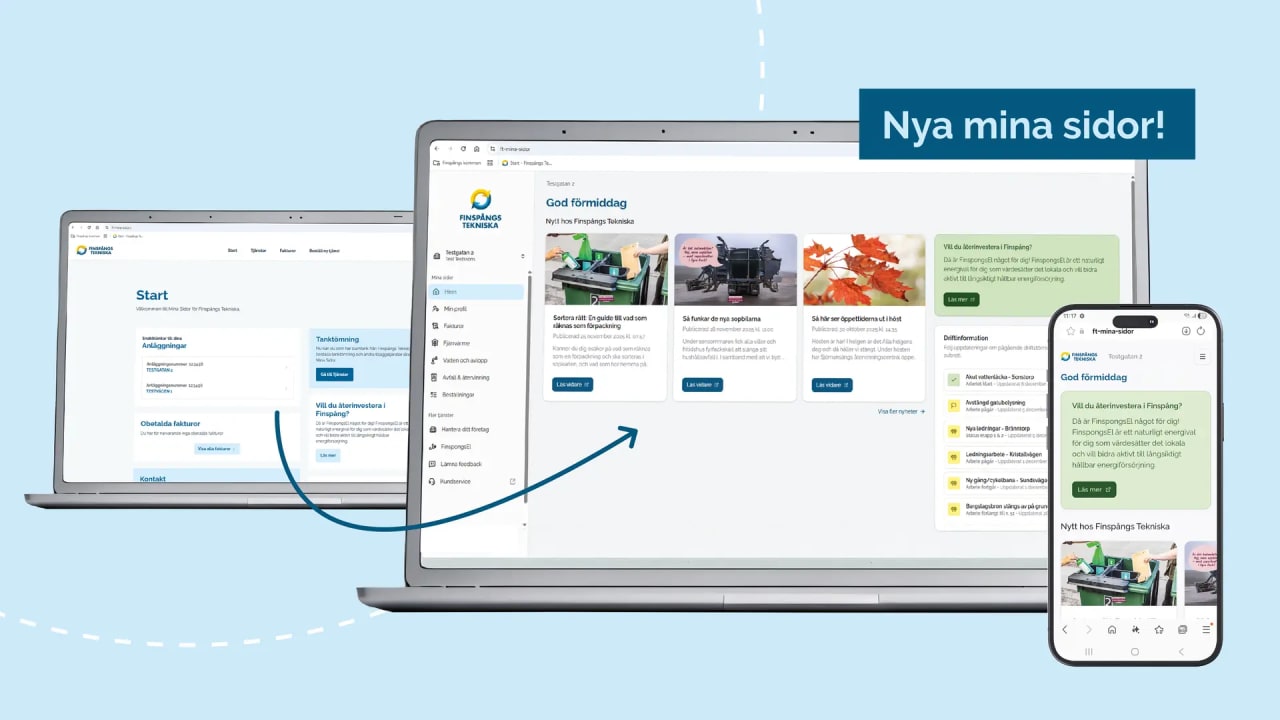 Ny version av Mina sidor – enklare, tryggare och mer användarvänlig 