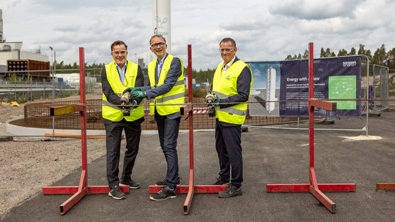 Byggstart för Siemens Energys och Finspångs Tekniskas gemensamma energisatsning