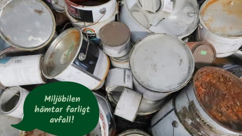 Miljöbilen på turné - hämtar farligt avfall