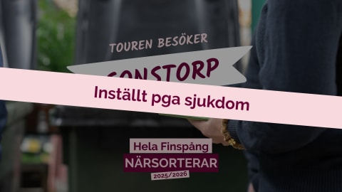 INSTÄLLD: Touren i Sonstorp