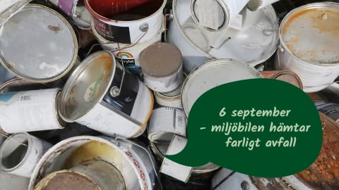 Miljöbilen på turné - hämtar farligt avfall