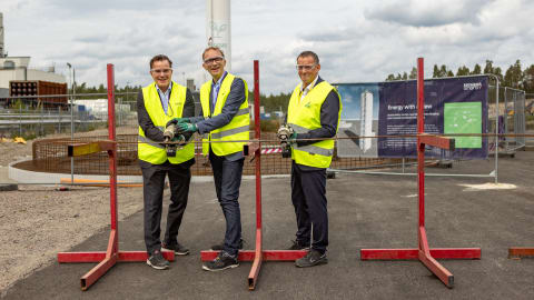 Byggstart för Siemens Energys och Finspångs Tekniskas gemensamma energisatsning
